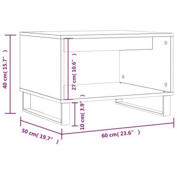 Couchtisch Braun Eichen-Optik 60x50x40 cm Holzwerkstoff