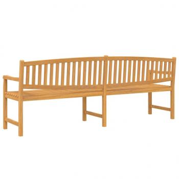 Gartenbank 228x59,5x90 cm Massivholz Teak