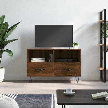 ARDEBO.de - TV-Schrank Braun Eichen-Optik 80x36x50 cm Holzwerkstoff