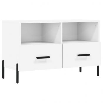 TV-Schrank Weiß 80x36x50 cm Holzwerkstoff