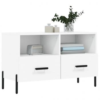 TV-Schrank Weiß 80x36x50 cm Holzwerkstoff