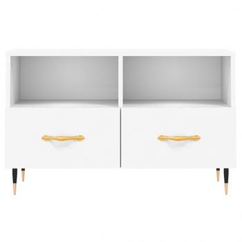 TV-Schrank Weiß 80x36x50 cm Holzwerkstoff