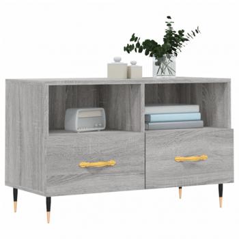 TV-Schrank Grau Sonoma 80x36x50 cm Holzwerkstoff