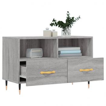 TV-Schrank Grau Sonoma 80x36x50 cm Holzwerkstoff