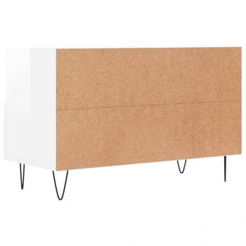 TV-Schrank Hochglanz-Weiß 80x36x50 cm Holzwerkstoff