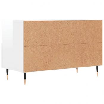 TV-Schrank Hochglanz-Weiß 80x36x50 cm Holzwerkstoff