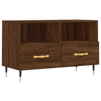 TV-Schrank Braun Eichen-Optik 80x36x50 cm Holzwerkstoff