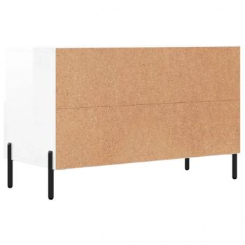 TV-Schrank Hochglanz-Weiß 80x36x50 cm Holzwerkstoff