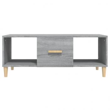 Couchtisch Grau Sonoma 102x50x40 cm Holzwerkstoff