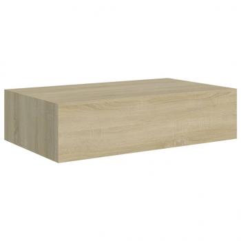 Wandregale mit Schubladen 2 Stk. Eichen-Optik 40x23,5x10 cm MDF