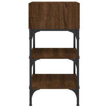 Nachttische 2Stk. Braun Eichen-Optik 35x34,5x70cm Holzwerkstoff