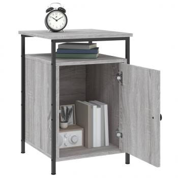 Nachttische 2 Stk. Grau Sonoma 40x42x60 cm Holzwerkstoff