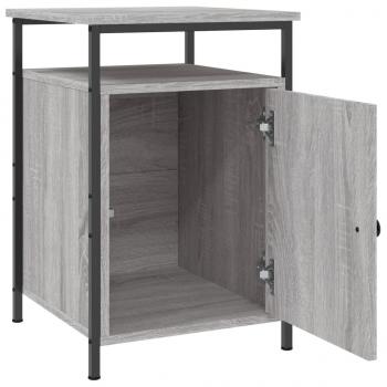 Nachttische 2 Stk. Grau Sonoma 40x42x60 cm Holzwerkstoff