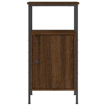 Nachttische 2 Stk. Braun Eichen-Optik 41x31x80 cm Holzwerkstoff