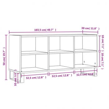 TV-Schrank Sonoma-Eiche 103,5x30x50 cm Holzwerkstoff