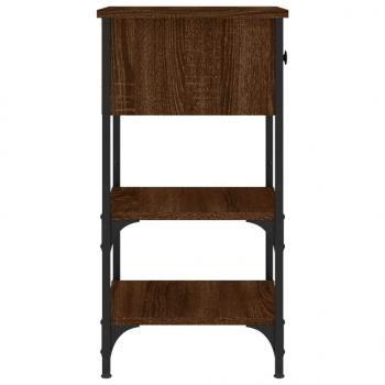 Nachttische 2 Stk. Braun Eichen-Optik 34x36x70 cm Holzwerkstoff