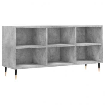 TV-Schrank Betongrau 103,5x30x50 cm Holzwerkstoff