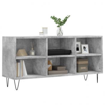 TV-Schrank Betongrau 103,5x30x50 cm Holzwerkstoff