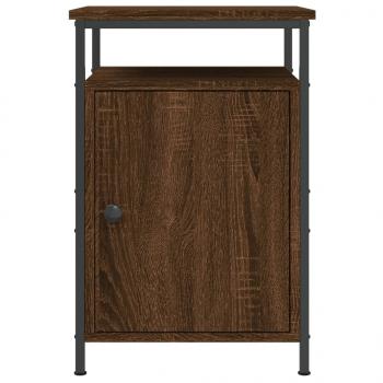 Nachttische 2 Stk. Braun Eichen-Optik 40x42x60 cm Holzwerkstoff