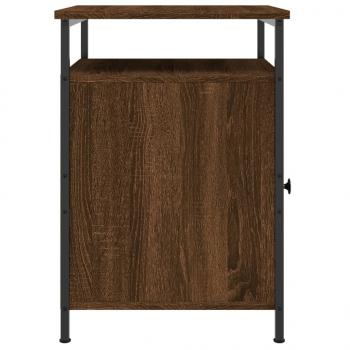 Nachttische 2 Stk. Braun Eichen-Optik 40x42x60 cm Holzwerkstoff