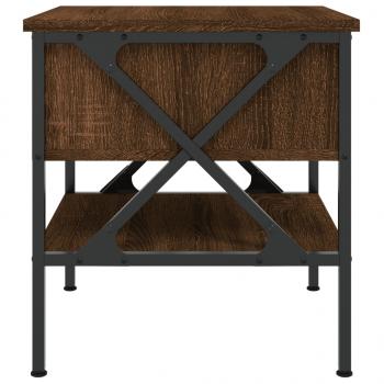 Nachttische 2 Stk. Braun Eichen-Optik 40x42x45 cm Holzwerkstoff