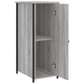 Nachttische 2 Stk. Grau Sonoma 32x42x80 cm Holzwerkstoff