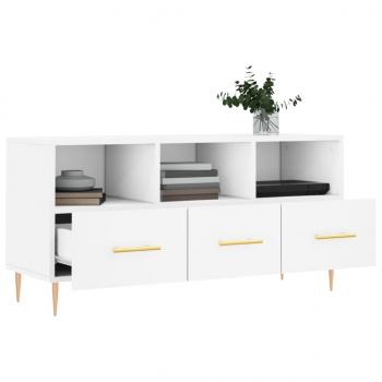 TV-Schrank Weiß 102x36x50 cm Holzwerkstoff