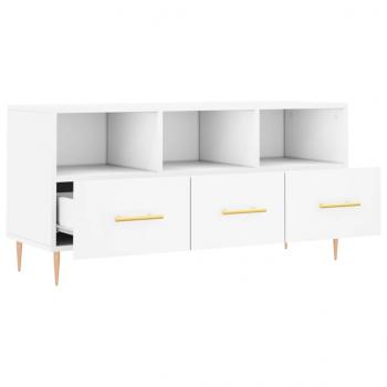 TV-Schrank Weiß 102x36x50 cm Holzwerkstoff