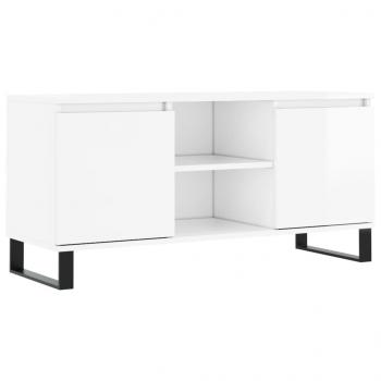 TV-Schrank Hochglanz-Weiß 104x35x50 cm Holzwerkstoff