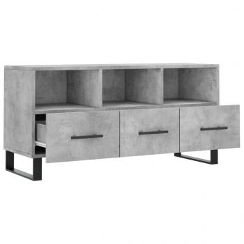 TV-Schrank Betongrau 102x36x50 cm Holzwerkstoff