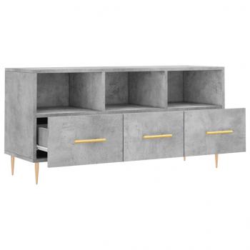 TV-Schrank Betongrau 102x36x50 cm Holzwerkstoff