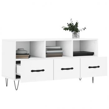 TV-Schrank Weiß 102x36x50 cm Holzwerkstoff