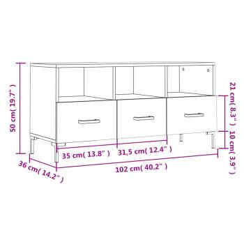 TV-Schrank Sonoma-Eiche 102x36x50 cm Holzwerkstoff