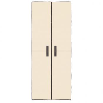 Schuhschrank Creme 60x30x166 cm Stoff