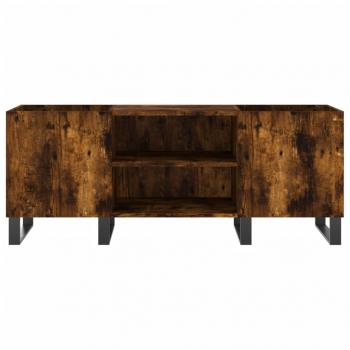 Plattenschrank Räuchereiche 121x38x48 cm Holzwerkstoff