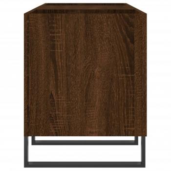 Plattenschrank Braun Eichen-Optik 121x38x48 cm Holzwerkstoff