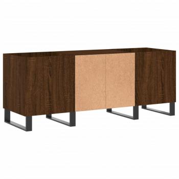 Plattenschrank Braun Eichen-Optik 121x38x48 cm Holzwerkstoff