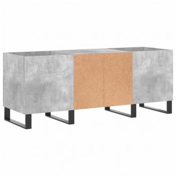 Plattenschrank Betongrau 121x38x48 cm Holzwerkstoff