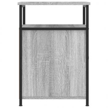 Nachttische 2 Stk. Grau Sonoma 40x42x60 cm Holzwerkstoff