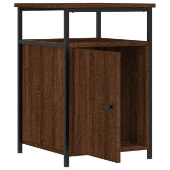 Nachttische 2 Stk. Braun Eichen-Optik 40x42x60 cm Holzwerkstoff