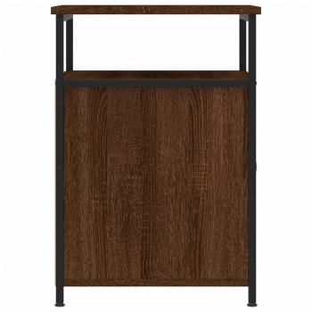 Nachttische 2 Stk. Braun Eichen-Optik 40x42x60 cm Holzwerkstoff