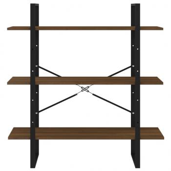 Bücherregal Braun Eichen-Optik 100x30x105 cm Holzwerkstoff