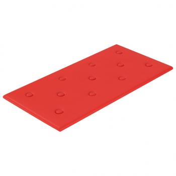 Wandpaneele 12 Stk. Rot 60x30 cm Kunstleder 2,16 m²