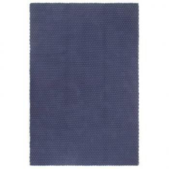 ARDEBO.de - Teppich Rechteckig Marineblau 120x180 cm Baumwolle