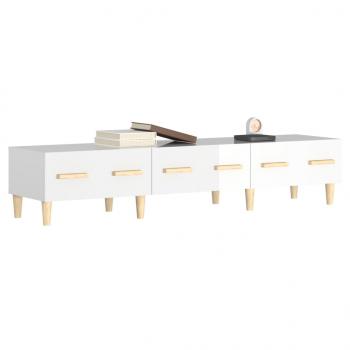 TV-Schrank Hochglanz-Weiß 150x34,5x30 cm Holzwerkstoff