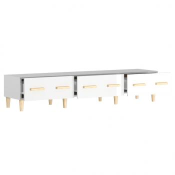 TV-Schrank Hochglanz-Weiß 150x34,5x30 cm Holzwerkstoff