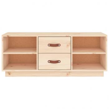 TV-Schrank 100x34x40 cm Massivholz Kiefer