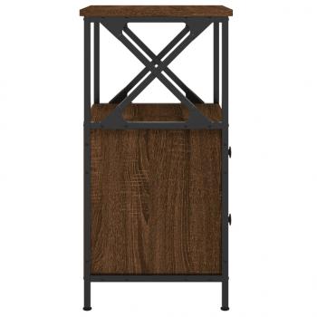 Nachttische 2 Stk. Braun Eiche 34x35,5x70 cm Holzwerkstoff