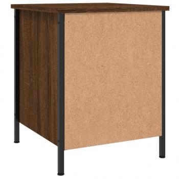 Nachttische 2 Stk. Braun Eichen-Optik 40x42x50 cm Holzwerkstoff