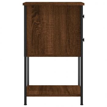 Nachttische 2 Stk. Braun Eichen-Optik 32x42x70 cm Holzwerkstoff